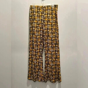 Full Circle Trends Women's Yellow Plaid Christmas Pajama Pants​​